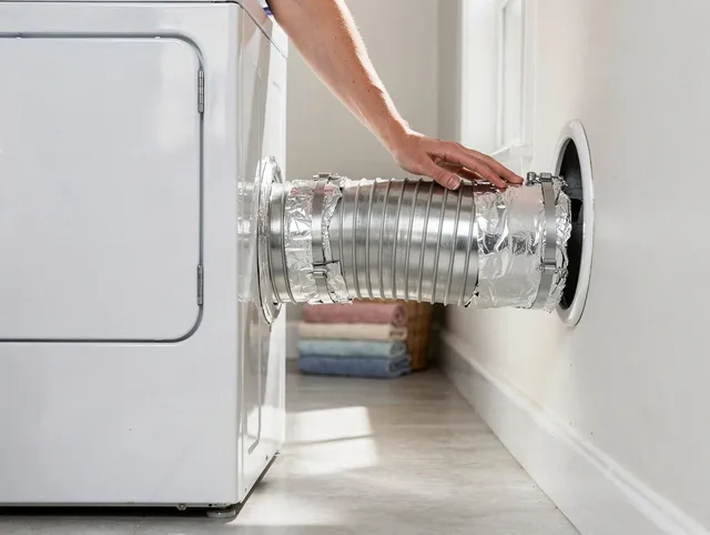 Professional dryer vent hose installation by Wareham Dryer Vent Cleaning in Wareham