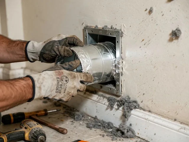 Professional dryer vent repair and installation by Wareham Dryer Vent Cleaning in Wareham